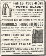 ARMOIRES Frigorifiques - Pubblicitï¿½ Del 1926 - Old Advertising - Publicités