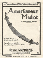 Amortisseur MULOT - Pubblicitï¿½ Del 1926 - Old Advertising - Publicités