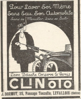 CLINOTO - Pubblicitï¿½ Del 1926 - Old Advertising - Advertising