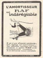 Amortisseur RAF - Pubblicitï¿½ Del 1926 - Old Advertising - Advertising