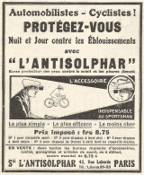 ANTISOLPHAR Indispensable Au Sportsman - Pubblicitï¿½ Del 1926 - Old Advert - Publicités