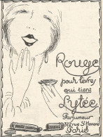 ROUGE Paris - Pubblicitï¿½ Del 1926 - Old Advertising - Publicités