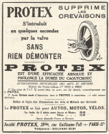 PROTEX Supprime Les Crevaisons - Pubblicitï¿½ Del 1926 - Old Advertising - Advertising