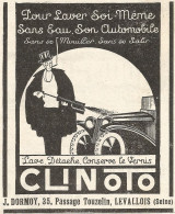 CLINOTO - Pubblicitï¿½ Del 1926 - Old Advertising - Advertising