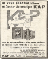 Doseur Automatique KAP - Pubblicitï¿½ Del 1926 - Old Advertising - Publicités