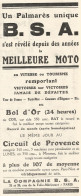 Palmares Delle Motociclette B.S.A. - Pubblicitï¿½ Del 1925 - Old Advertising - Reclame