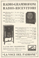 La Voce Del Padrone - Listino Prezzi Grammofoni - Pubblicitï¿½ Del 1933 - Ad - Publicités