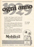 MOBILOIL - Ogni Anno... - Pubblicitï¿½ Del 1929 - Old Advertising - Advertising