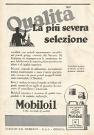MOBILOIL - La Piï¿½ Severa Selezione... - Pubblicitï¿½ Del 1929 - Old Advert - Advertising