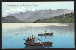 Cartolina Überetsch Bei Bozen, Ruderpartie Auf Dem Montiggler See  - Bolzano (Bozen)