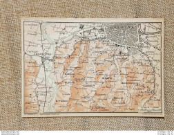 Carta Geografica O Cartina Del 1939 Bologna La Certosa Emilia Romagna T.C.I. - Carte Geographique