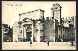 Cartolina Roma, Porta Pia  - Sonstige & Ohne Zuordnung