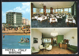 Cartolina Bibione, Hotel Italy, Aussen- U. Innenansichten  - Altri & Non Classificati