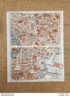 Pianta O Piantina Del 1940 La Città Di Napoli (1) Campania T.C.I. - Mapas Geográficas