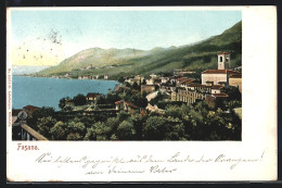 Cartolina Fasano, Teilansicht Vor See Und Berglandschaft  - Autres & Non Classés