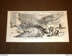 Spagna Nel 1875 Ponte Della Ferrovia A Pueyo Distrutto Dai Carlisti - Before 1900