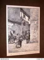 Roma Nel 1883 La Casa Della Fornarina Presso La Porta Settimiana - Ante 1900