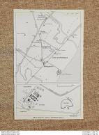 Pianta Piantina 1978 Metaponto Zona Archeologica Bernalda Matera Basilicata TCI - Mapas Geográficas