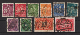 MiNr. 165, 166, 167, 168, 169, 170, 171, 173, 174, 175 Gestempelt, Alle Geprüft (0346) - Used Stamps
