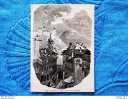 Lungo La Ferrovia Del Gottardo 1882 - Una Via A Bellinzona - Ante 1900