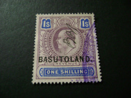 Basutoland - C1910 KEVII 1/- (overprint On COGH Stamp) - Used Revenue Stamp. - Otros & Sin Clasificación