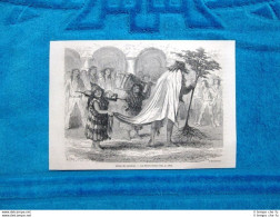 Gravure Année 1863 - Scene Du Carnaval - La Fievre Tierce - Before 1900