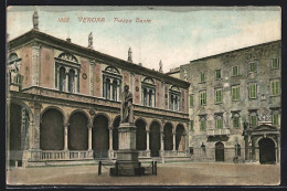 Cartolina Verona, Piazza Dante  - Verona