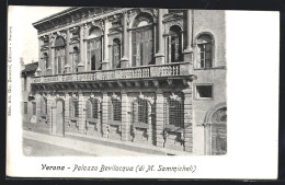 Cartolina Verona, Palazzo Bevilacqua Di M. Sammicheli  - Verona