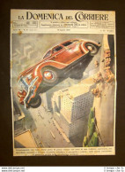 Copertina La Domenica Del Corriere Del 18 Agosto 1946 Automobile Che Vola… - Otros & Sin Clasificación