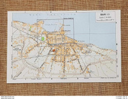 Pianta O Piantina Del 1978 La Città Di Bari Puglia T.C.I. - Geographical Maps