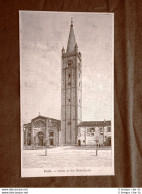 Incisione Del 1891 Forlì, Chiesa Di San Mercuriale - Emilia Romagna - Before 1900