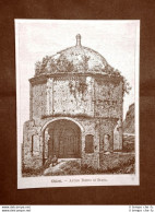 Incisione Del 1891 Chieti, Antico Tempio Di Diana - Abruzzo E Molise - Voor 1900