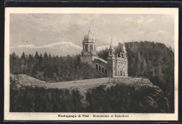 Cartolina Montagnaga Di Pinè, Monumento Al Redentore  - Otros & Sin Clasificación