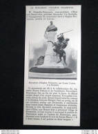 Monumento A Eugène Fromentin, Di Ernest Dubois, A La Rochelle Stampa Del 1905 - Otros & Sin Clasificación