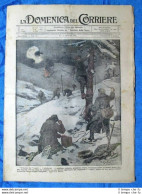 La Domenica Del Corriere 17 Dicembre 1916 WW1 Ragni - Zeppelin - Wilson - Autres & Non Classés