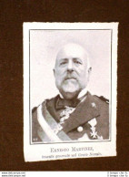 Senatore Nel 1908 Ernesto Martinez Tenente Generale Del Genio Navale - Altri & Non Classificati