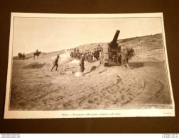 Spedizione D'Italia In Libia Nel 1912 Trasporto Della Grossa Artiglieria A Homs - Altri & Non Classificati