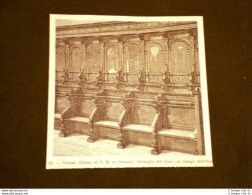 Rara Veduta Di Fine '800 Verona - Chiesa Di S.M. In Organo Dettaglio Del Coro - Before 1900