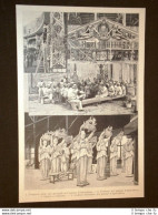 Esposizione Colombiana A Chicago Nel 1893 Trasporto Delle Viti Operai Sculture - Before 1900