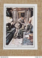 Figurina Originale La Domenica Del Corriere 1908 Treno Ventimiglia Cloroformio - Otros & Sin Clasificación