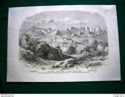 Gravure Année 1860 Die Et La Vallée De Roumeyer, Vue Prise Des Hauteurs - Before 1900