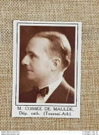 Parlamentare M. Cossee De Maulde Tournai-Ath Elezioni Del 24 Maggio 1936 - Altri & Non Classificati