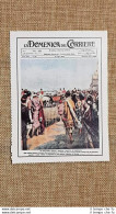 Figurina Originale La Domenica Del Corriere 1925 Ascot Riunione Ippica U.K. - Altri & Non Classificati