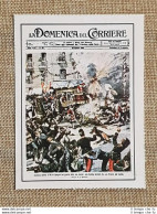 Figurina Originale La Domenica Del Corriere 1906 Madrid Attentato Alfonso XIII - Otros & Sin Clasificación