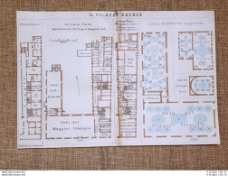 Pianta O Piantina Del 1920 Il Palazzo Ducale Di Venezia Veneto Di  T.C.I. - Carte Geographique