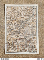 Carta Geografica O Cartina Del 1914 Ormea M. Antoroto Gaudebella Piemonte T.C.I. - Carte Geographique