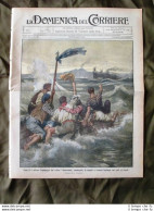 La Domenica Del Corriere 12 Dicembre 1909 Naufragio A Napoli Carabinieri Arte - Otros & Sin Clasificación