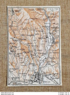 Carta Geografica O Cartina Del 1914 Biella Andorno Cima Cucco Piemonte T.C.I. - Geographical Maps