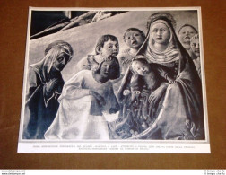 Milano Nel 1936 Raccolta Trivulziana Madonna E Santi Quadro Di Filippo Lippi - Otros & Sin Clasificación