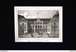 Palais De Versailles, France Incisione Del 1850 L'Univers Pittoresque - Before 1900